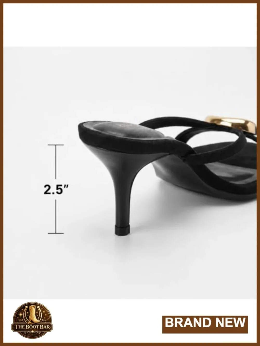 Women's Kitten Heel Slide Sandals Embellished Open Toe Faux Suede Dress Heels